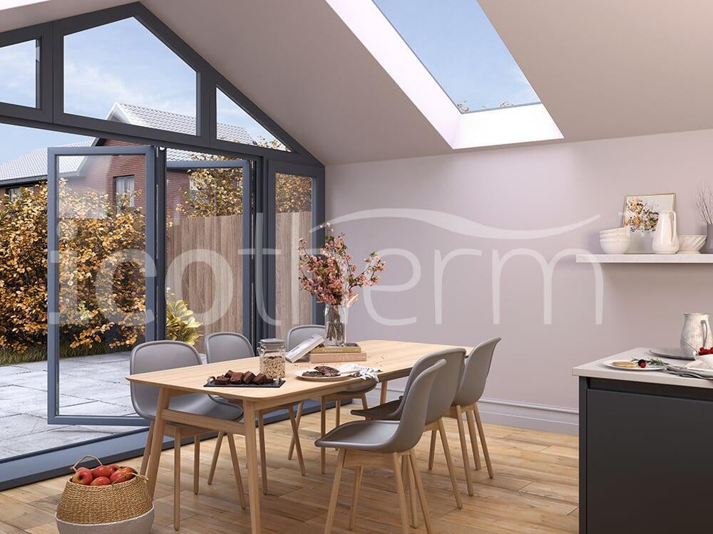 Internal view of Icoview Roof sample from Viricon